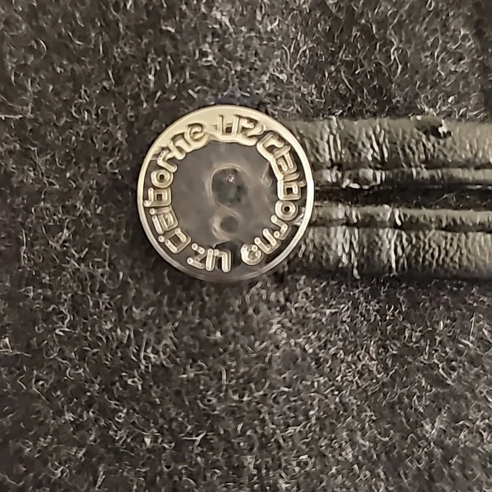 Liz Claiborne wool hooded long jacket zipper front decorative buttons Large - Picture 6 of 11